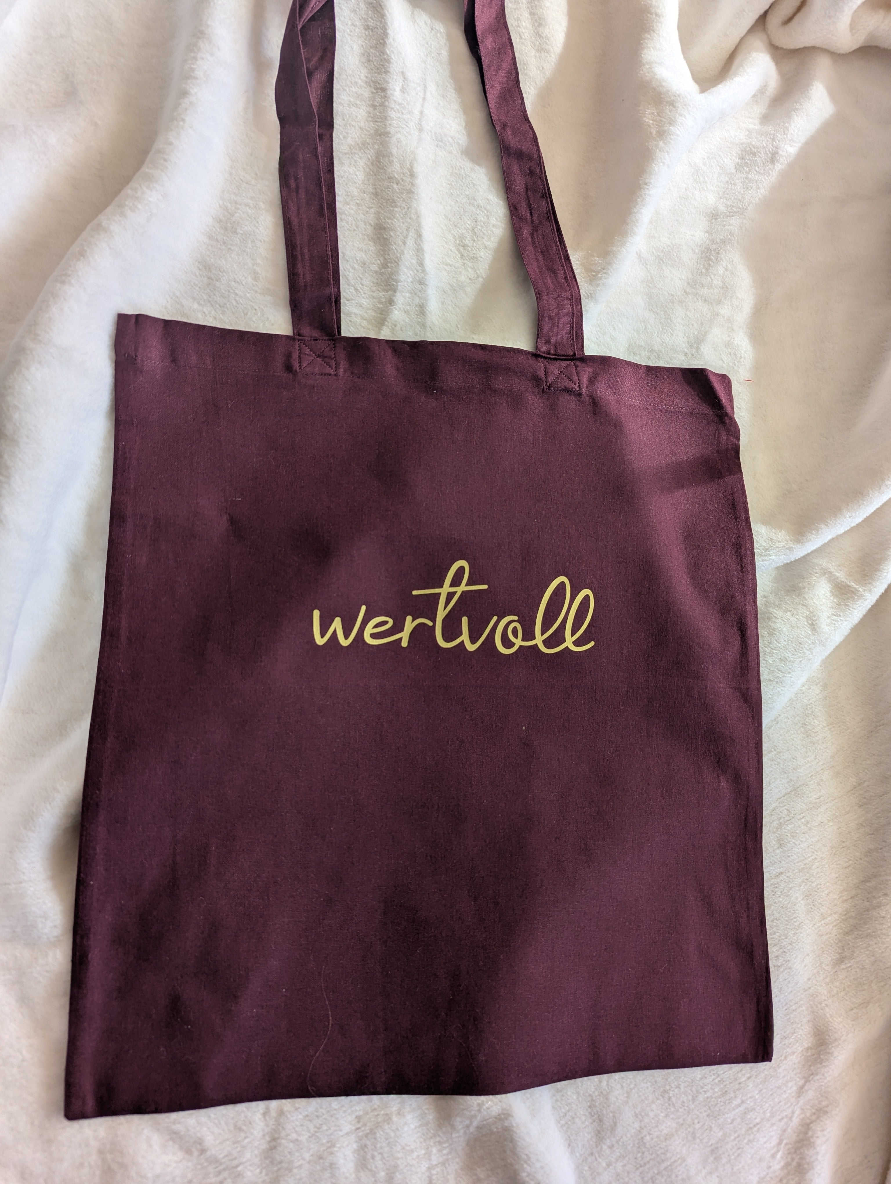 Baumwollbeutel mit Botschaft – „wertvoll“ & „unendlich geliebt“ | Alltag & Geschenk