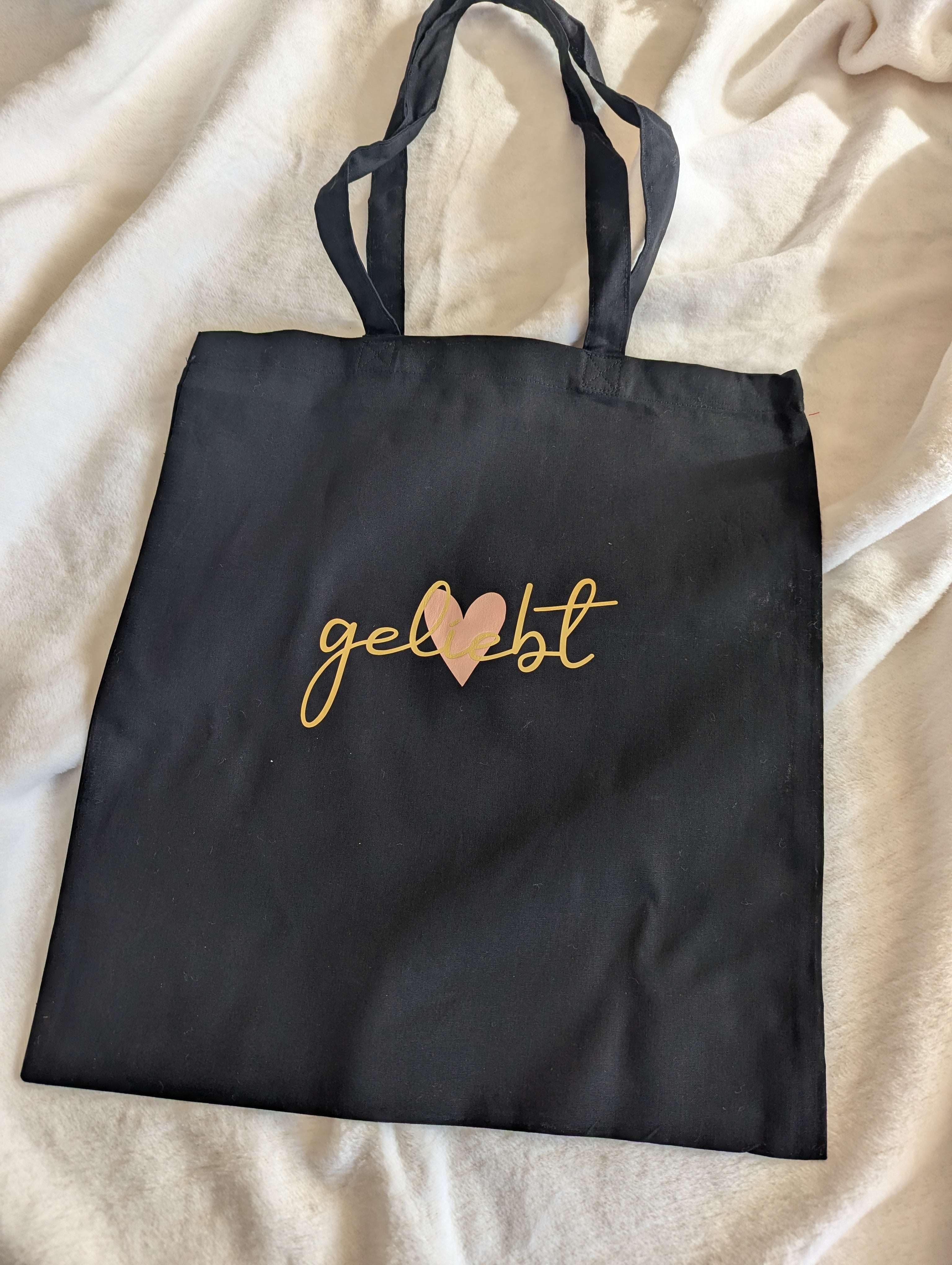 Baumwollbeutel mit Botschaft – „wertvoll“ & „unendlich geliebt“ | Alltag & Geschenk