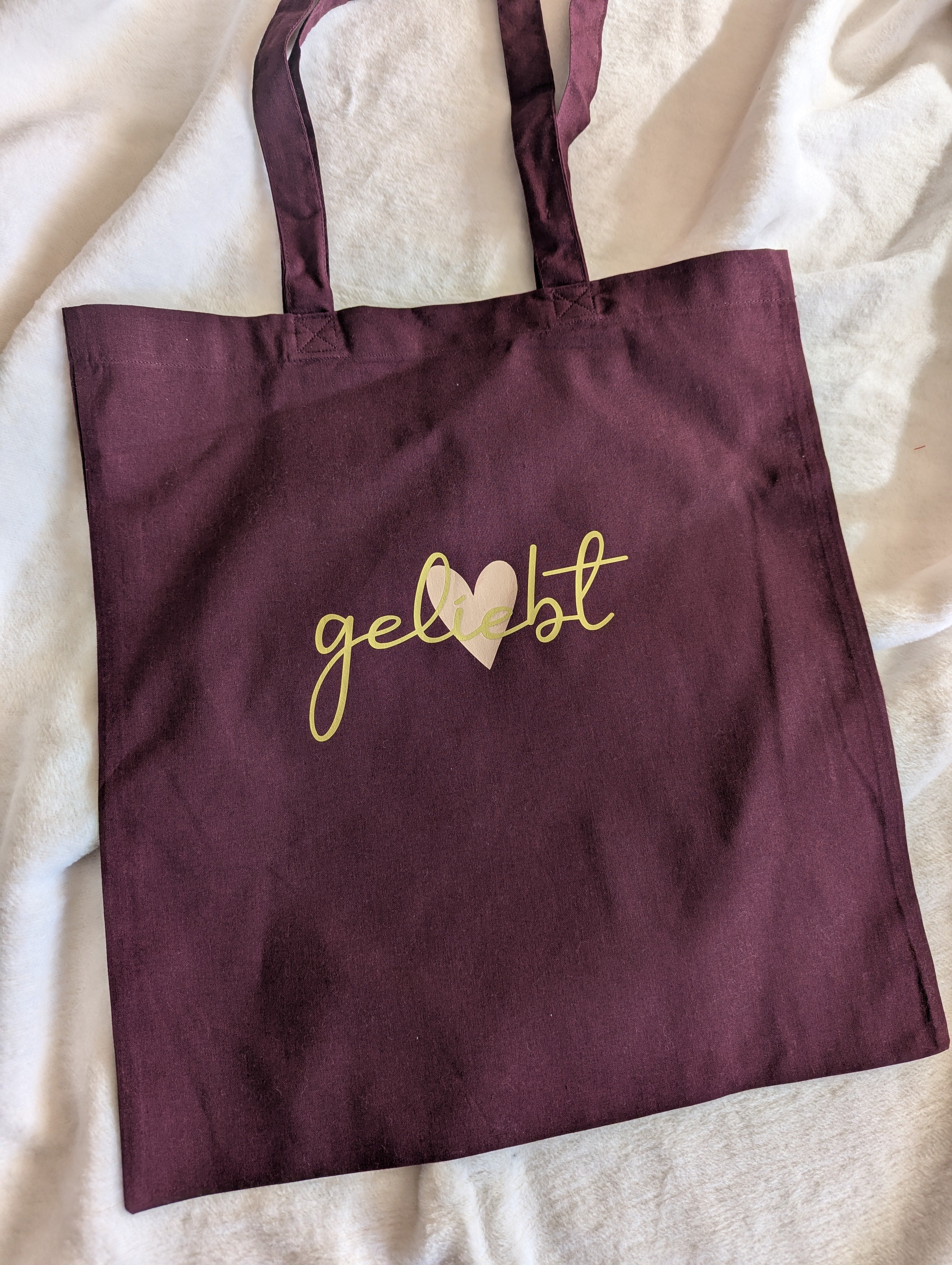 Baumwollbeutel mit Botschaft – „wertvoll“ & „unendlich geliebt“ | Alltag & Geschenk