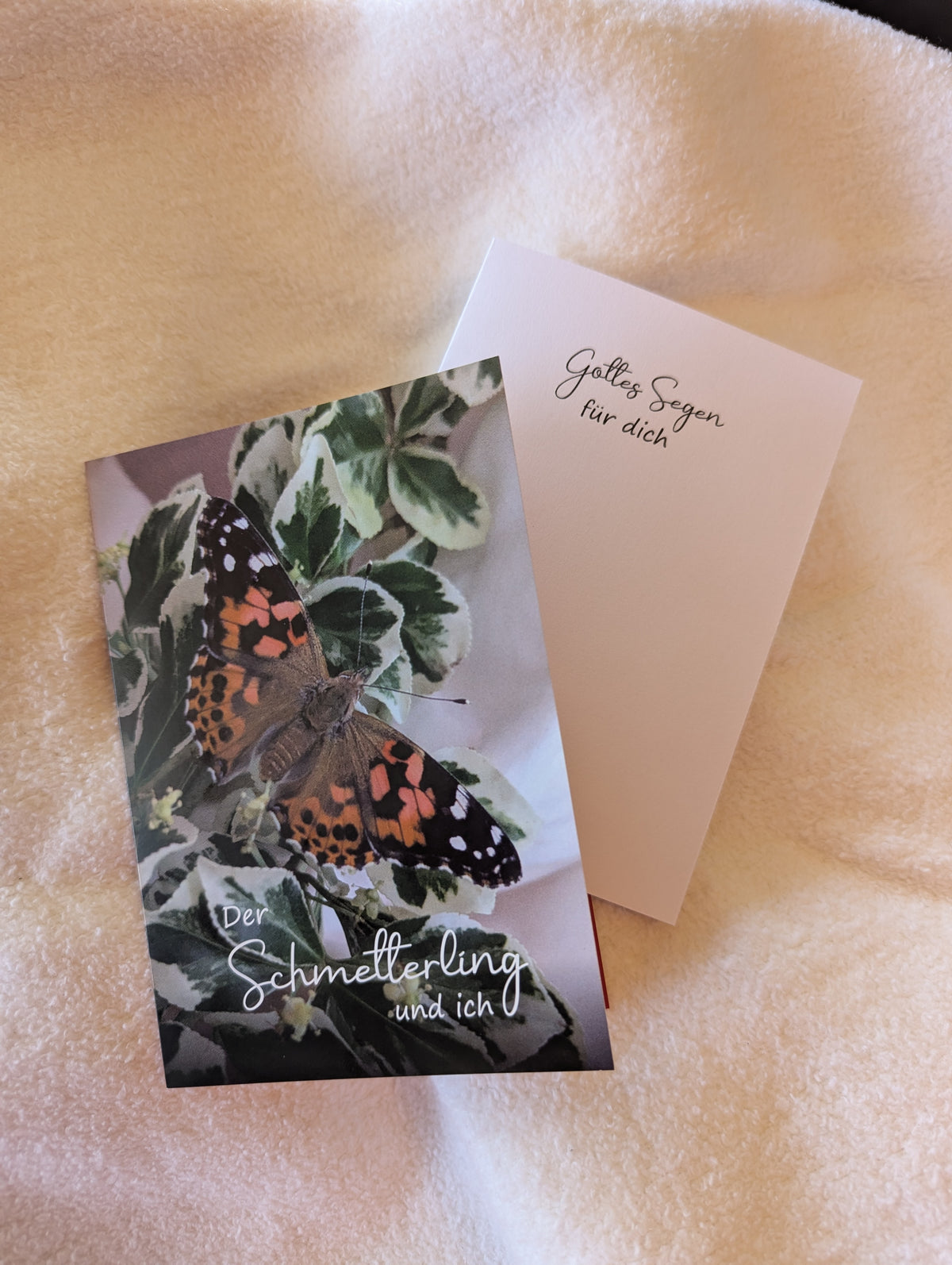 Der Schmetterling und ich – Christliche Klappkarte zur Ermutigung